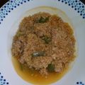 El cooksnap de Mariana Fdez del Campo cuando hizo Pollo guisado con Quinoa y vegetales.