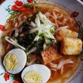 Cooksnap Julia ALeen Aireish semasa beliau membuat Laksa.