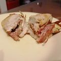 tsholo 's cooksnap of when they made Stuffed chicken breast, Salami, bacon and double cheese.