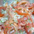 El cooksnap de Ruth cuando hizo Ensalada a la Chilena.