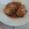 El cooksnap de Gema cuando hizo Muslitos de pollo en salsa de almendras.