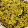 Ummay Salma's cooksnap of when they made ডিম দিয়ে চিচিঙ্গা ভাজি.