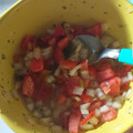 El cooksnap de Celeste Cardozo cuando hizo Salsa criolla.