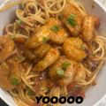 Aryana 's cooksnap of when they made Cajun shrimp pasta 🍝.