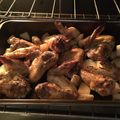 El cooksnap de Manuela Casique cuando hizo Alitas de Pollo con Papas a la Mostaza / Ensalada de Piña Picate.