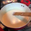 El cooksnap de Moma Valencia cuando hizo Salsa blanca con champiñones.