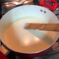 El cooksnap de Moma Valencia cuando hizo Salsa blanca con champiñones.