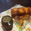El cooksnap de Claudia Guilmen cuando hizo Budín de peras.