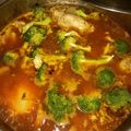 El cooksnap de Neko Barceló cuando hizo Caldo de pollo, (rojo).