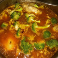 El cooksnap de Neko Barceló cuando hizo Caldo de pollo, (rojo).