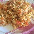 El cooksnap de Caleb Vela cuando hizo Arroz de verduras.