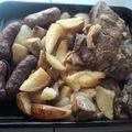 El cooksnap de Euge Vallejos cuando hizo Carne al horno con papas.