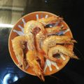 El cooksnap de anabel cuando hizo Gambas cocidas caseras.