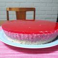 El cooksnap de Fabiola Pérez cuando hizo Tarta de yoghurt con mermelada de frutilla 🥧🍓.