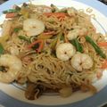 El cooksnap de Toni cuando hizo Noodles con gambas y verduras.