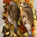 Philip Pantelides's cooksnap of when they made Roast seabass.