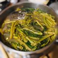 SpottedByD's cooksnap of when they made Salmon & Kang Kong in Tamarind Broth : Filipino Fish Sinigang > Savoury Sour Soup vs Tom Yum.