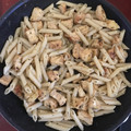 El cooksnap de Dora Elia Pérez cuando hizo Pasta con pollo, fitness light.