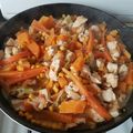 El cooksnap de ezekieli cuando hizo Wok de verduras y pollo.