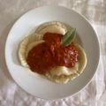 El cooksnap de Martina Parodi Caserio cuando hizo Sorrentinos de calabaza y queso con salsa doble.