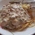 Cooksnap Yasir_chad semasa beliau membuat Spageti carbonara cendawan cheese.