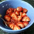 El cooksnap de Núria PV cuando hizo Fresas con azúcar y vinagre.