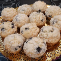 El cooksnap de Chris Eve Parravicini cuando hizo Blueberry crumble muffins.