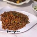 H Maigaree's cooksnap of when they made Brown spaghetti.
