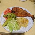 El cooksnap de Leticia cuando hizo Pescado frito con batido de cerveza.