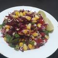 Priti Mehrotra का कुकस्नैप जब उन्होंने मूंग स्प्राउट सलाद (moong sprouts salad recipe in Hindi) बनाया था।