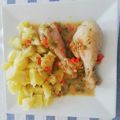 El cooksnap de María José cuando hizo Muslos de Pollo en Salsa Confinada.