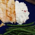 carolyn beckler's cooksnap of when they made Grilled Chicken Breasts with Creamy Basil Sauce.