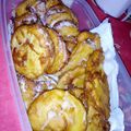 El cooksnap de Aylén Lazarte cuando hizo Buñuelos de manzana, de banana, de pasas de uva, de chips de chocolote.