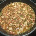 El cooksnap de Susana cuando hizo Garbanzos con sepia y gambas.