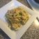 El cooksnap de Kassandra Moran cuando hizo Espaguetti Alfredo.