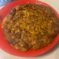 El cooksnap de Eduardo Agudo Alba cuando hizo Tortilla de cebolla caramelizada y butifarró de ceba (morcilla de cebolla).