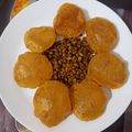 Chandra kamdar का कुकस्नैप जब उन्होंने मसाला पूरी और आलू पालक सब्जी (Masala Puri aur Aloo Palak Sabzi recipe in hindi) बनाया था।