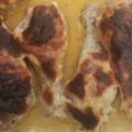 Mária Gergő Lászlóné Cooksnap-ja, amikor elkészítette a(z) Egyben sült sajtos-tejfölös csirkecomb receptet.