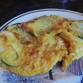El cooksnap de "cocinar con jorgette" cuando hizo Omelette con endibias y quesos crema.