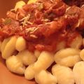El cooksnap de Natalia cuando hizo Ñoquis de papa con salsa roja.