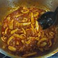 El cooksnap de macara cuando hizo Calamares en salsa americana.
