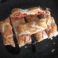 nadrinno Cooksnap-ja, amikor elkészítette a(z) Sonkás - sajtos - sült - leveles sós süti receptet.