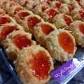 Cooksnap dari Lusi Apriana Siregar untuk resep Crunchy Strawberry Cheese Thumbprint Cookies