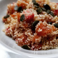 El cooksnap de Toni Martín cuando hizo Ensalada de cuscús, pepino y tomate con salmón marinado.