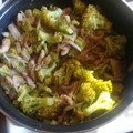 El cooksnap de Ainara Maldonado cuando hizo Carne de puerco a la mexicana con nopales y brócoli.