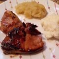 El cooksnap de Karile cuando hizo El auténtico carré de cerdo con puré de manzanas con salsa agridulce😋.