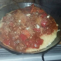 El cooksnap de Romina Casares cuando hizo Polenta con tuco.