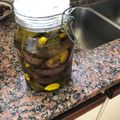 El cooksnap de moni cuando hizo Berenjenas al escabeche de oliva y vinagre de manzana.
