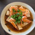 Asa Lu 的 清蒸鮮蝦豆腐盤（電鍋料理） cooksnap
