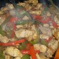 Michelle's cooksnap of when they made Kickin´ Chicken Fajitas.